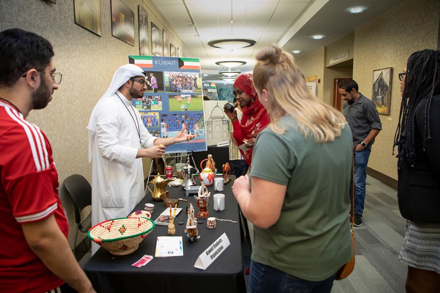 Students from Kuwait present during International Students Day